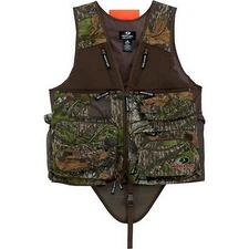 MED/LARGE Mossy Oak Tactical Run-n-Gun Turkey Vest w/ Seat Cushion & Blaze Flag
