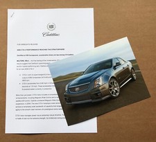 2009 Cadillac CTS-V Press Photograph + Press Release