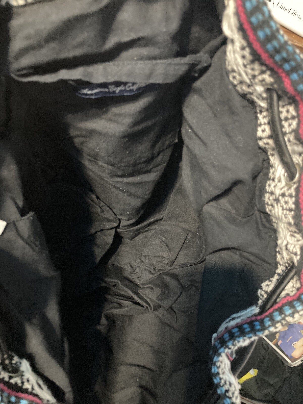 American Eagle Backpack Multicolored Striped Purs… - image 12