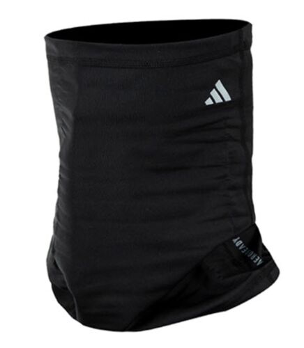 Adidas Unisex Aero-Ready Neck Warmer Running Black Soccer GYM Face Mask IB3248 - Picture 1 of 5