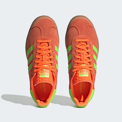 adidas gazelle silver green womens Adidas Gazelle Bold Solar Orange Solar Green (W)