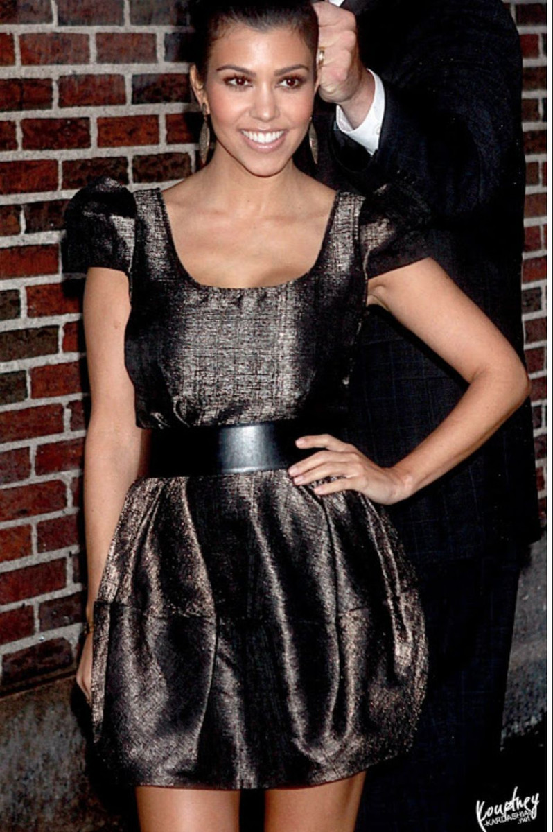 kourtney kardashian black mini dress Kourtney Kardashian's best looks | ELLE Canada Magazine