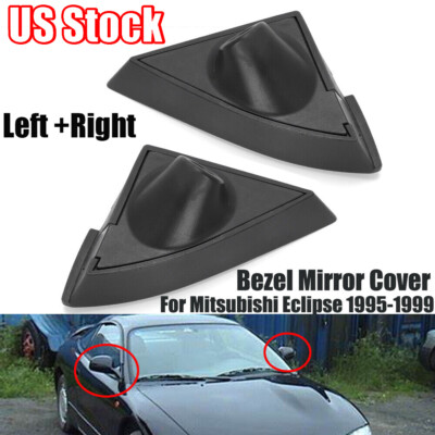 For 1995-1999 Mitsubishi Eclipse Door Mirror Bezel Cover Set Driver & Passenger