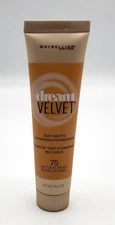 NEW Maybelline Dream Velvet Soft-Matte Hydrating Foundation- 75 NATURAL BEIGE