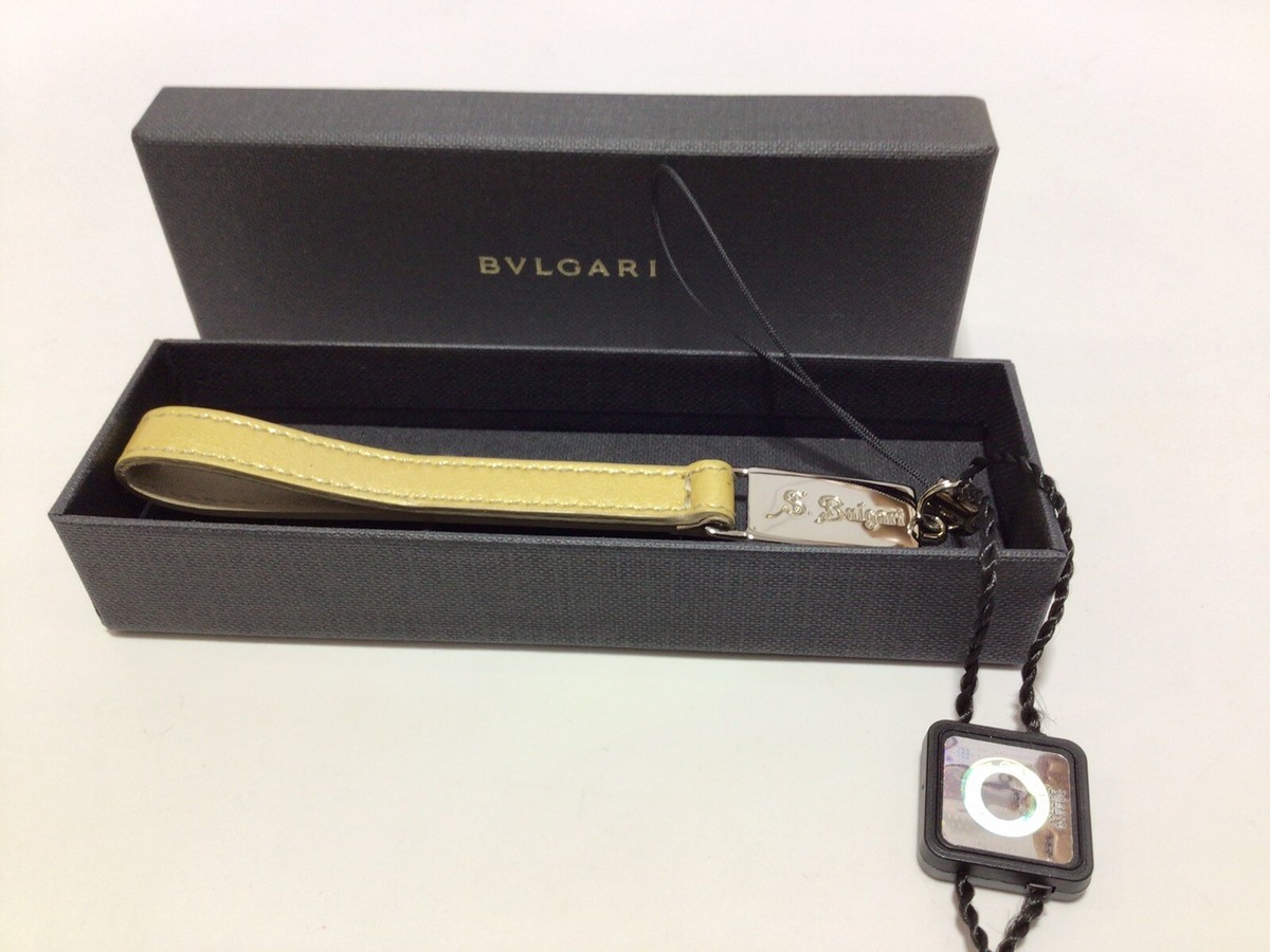 BVLGARI ストラップ BVLGARI Signed STRAP w/ BVLGARI BOX ( For Phone, Keychain