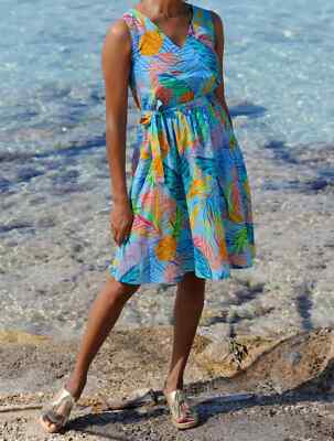 Alba Moda Kleid Strandkleid Freizeitkleid Sommerkleid Baumwolle 40 42 44 46