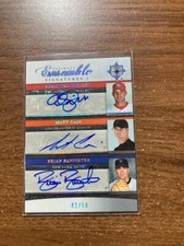 2006 Ultimate  Ensemble Adam Wainwright Matt Cain  Bannister Autograph (42/50)