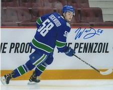 Vancouver Canucks Will Lockwood Signed Autographed 8x10 NHL Photo COA #6
