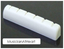 MusicianAtHeart STANDARD SIZE Slotted Bone Nut made for many Acoustic Guitars