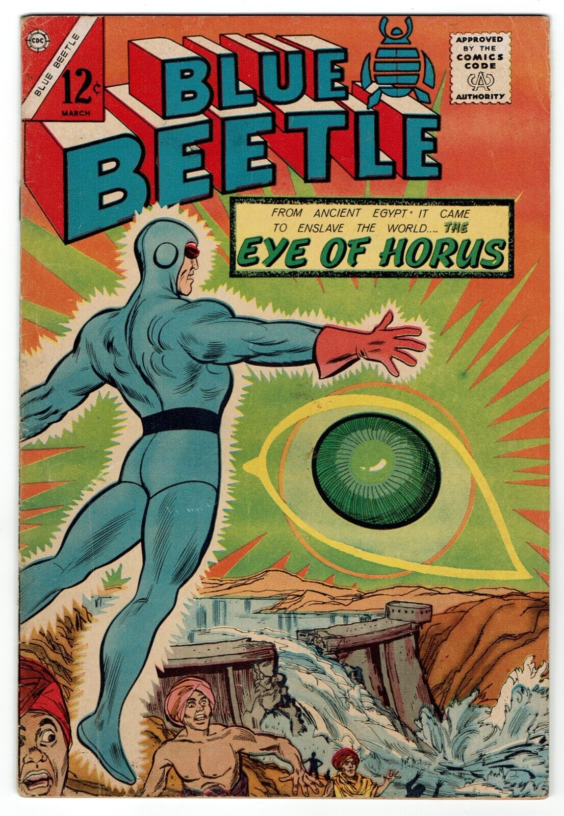 BLUE BEETLE NO. 54 1965 "EYE OF HORUS!" - ONE OWNER - CHARLTON COMICS | eBay