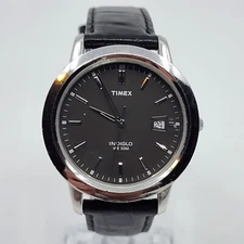 NICE Timex Indiglo 30m Date Quartz Watch 37mm - Needs Battery
