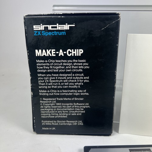 Retro Sinclair ZX Spectrum Make-A-Chip Computer Schaltungsdesign Vintage Kassette  - Bild 7 von 10