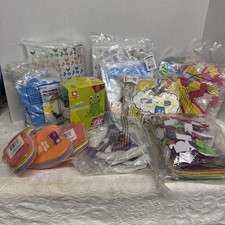 Vtg Lot Of Miscellaneous Craft Kits/material