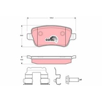 Bremsbelagsatz Scheibenbremse Trw GDB1637 Cotec FüR Fiat Hinterachse