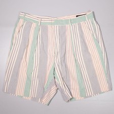 VTG Brooks Brothers Seersucker Shorts Stripe All Cotton Made in USA Mens 34x7
