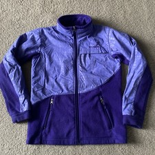 Girls Columbia Jacket Size L 14/16 Purple Fleece Lined