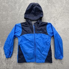 Columbia Jacket Youth XXS 4-5 Blue Navy Hooded Windbreaker Lightweight Full Zip