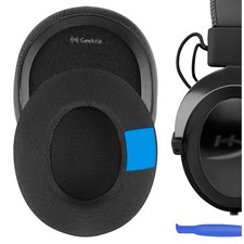 Geekria Cooling Gel Ear Pads for HyperX Cloud Flight Headphones Black