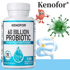 60Billion Probiotic Capsules-Organic Probiotics-Promotes Gastrointestinal Health