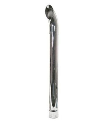 Chrome Curved Exhaust Stack Pipe 48'' Tall - 4'' ID