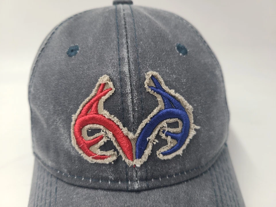 Realtree Gorra Ajustable con Tirantes Caza Peces Aire Libre Informal Hombres Mujeres Azul Foto 4 de 4