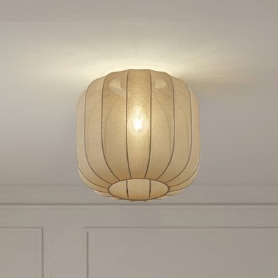Lindby Deckenlampe 'Helin' (Skandinavisch) in Alu aus Textil (1 flammig, E27) -