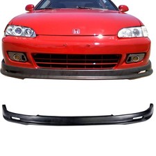 Front Bumper Lip Splitter For 1992-1995 Civic Mugen Style Black Pp