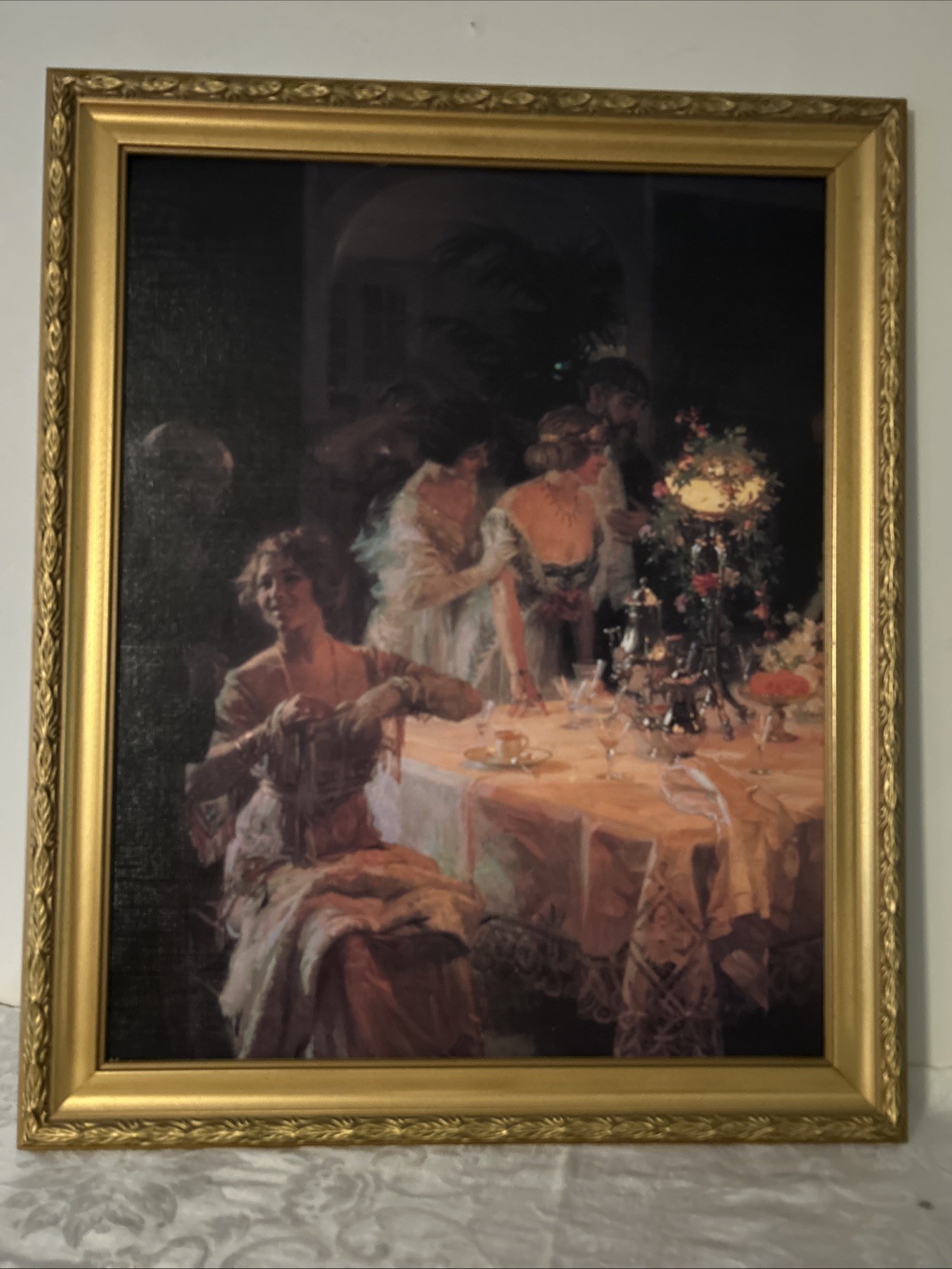 The End of Dinner by Jules-Alexandre Grün, painted in 1913.