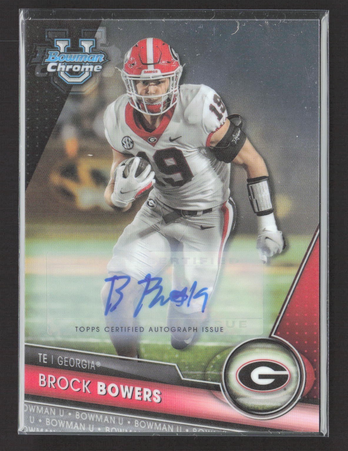2023 Bowman University Chrome Brock Bowers Auto #50
