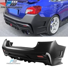 Fits 15-21 Subaru WRX STI Rear Bumper Cover Varis Conversion PP Replacement
