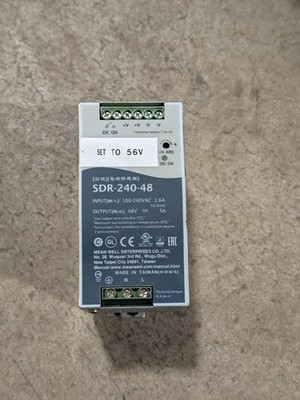 MEAN WELL SDR-240-48 240W 48V 5A AC to DC DIN-Rail Power Supply 100-240v input