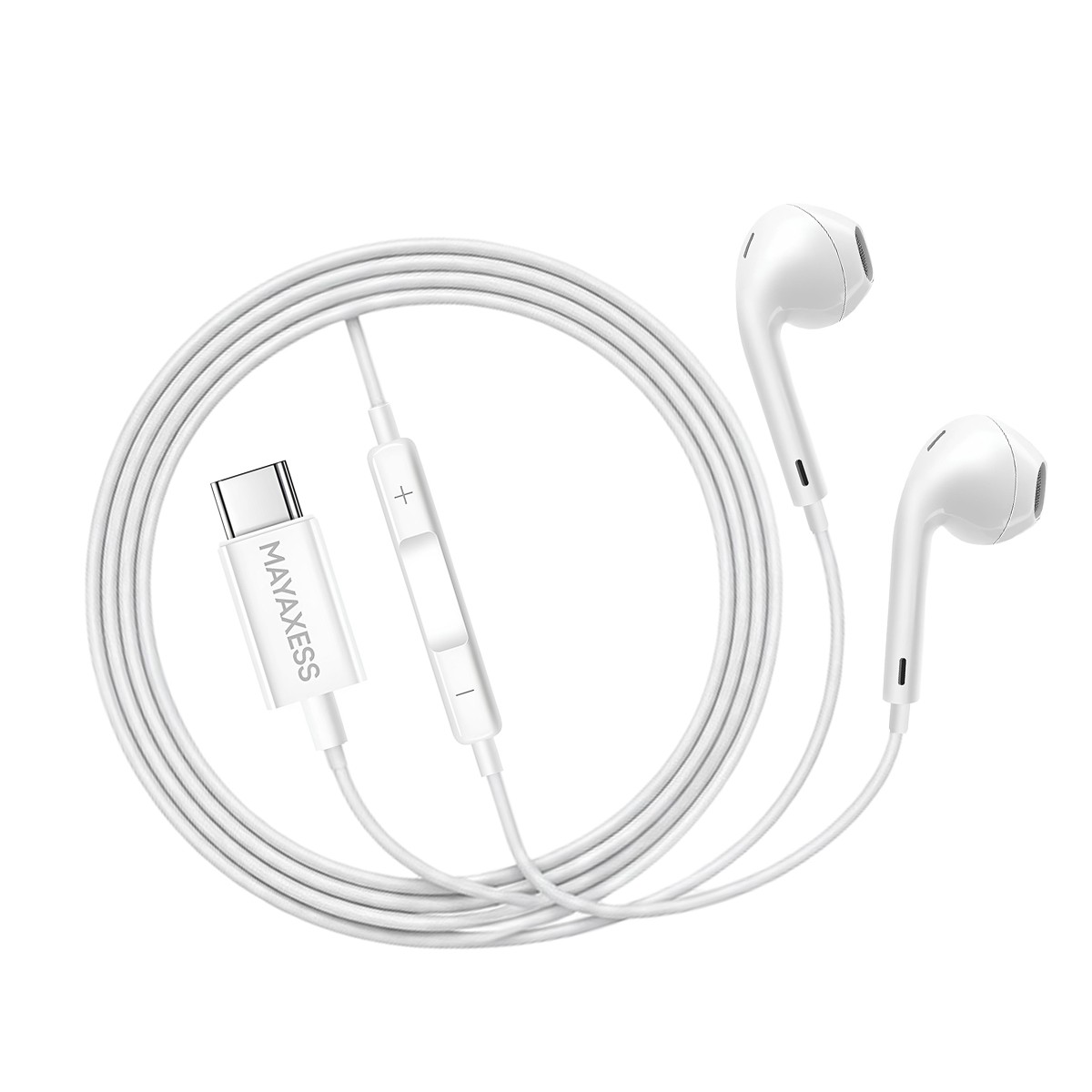 Écouteurs USB-C anti-latence Mayaxess pour appels professionnels clairs