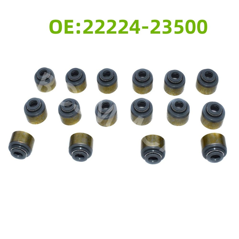22224-23500 Engine Valve Stem Oil Seals 16pcs/set For Hyundai Accent Scoupe Kia
