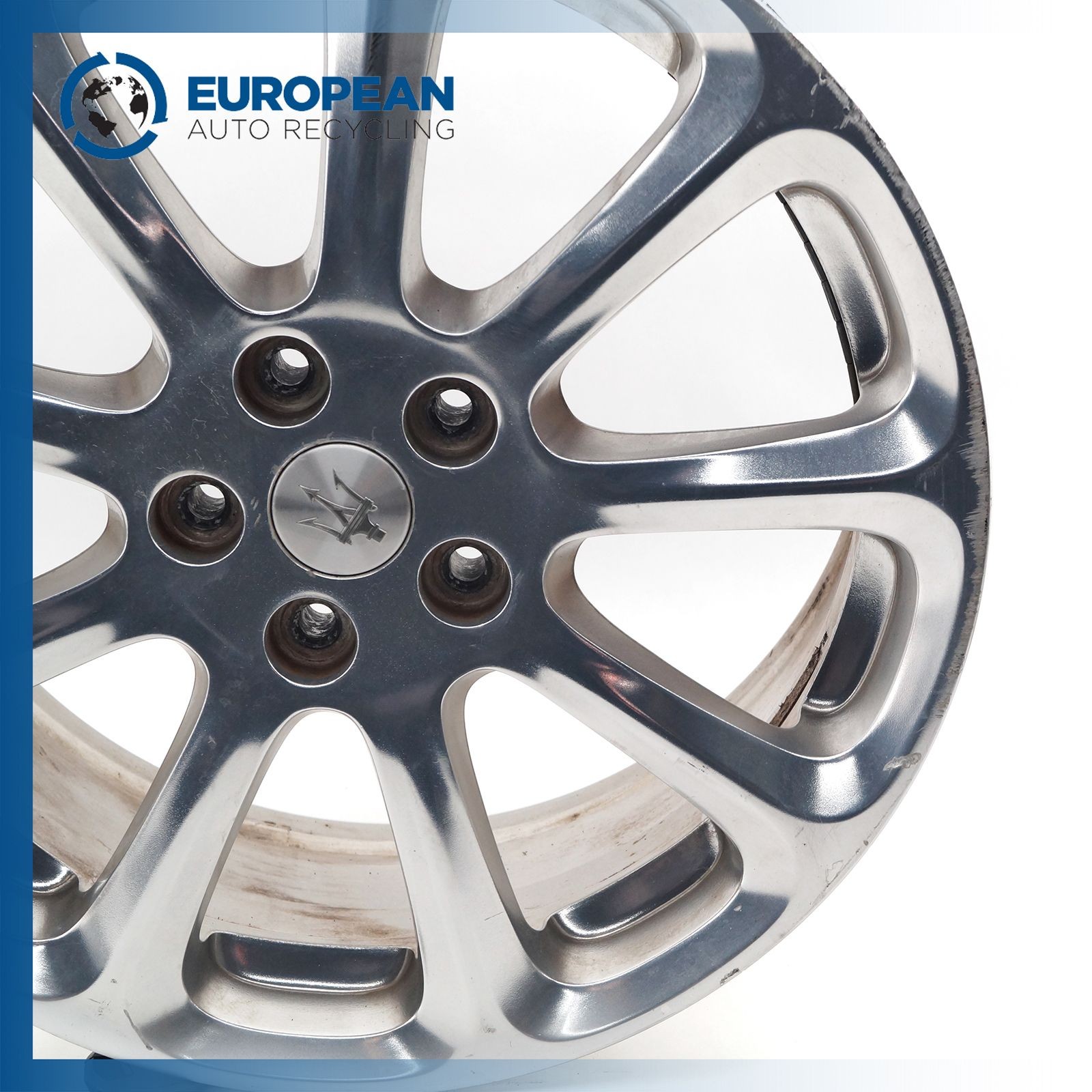 2008 MASERATI QUATTROPORT 19x8.5 Front Wheel Rim - OEM HAS SCUFFS 46K MILES