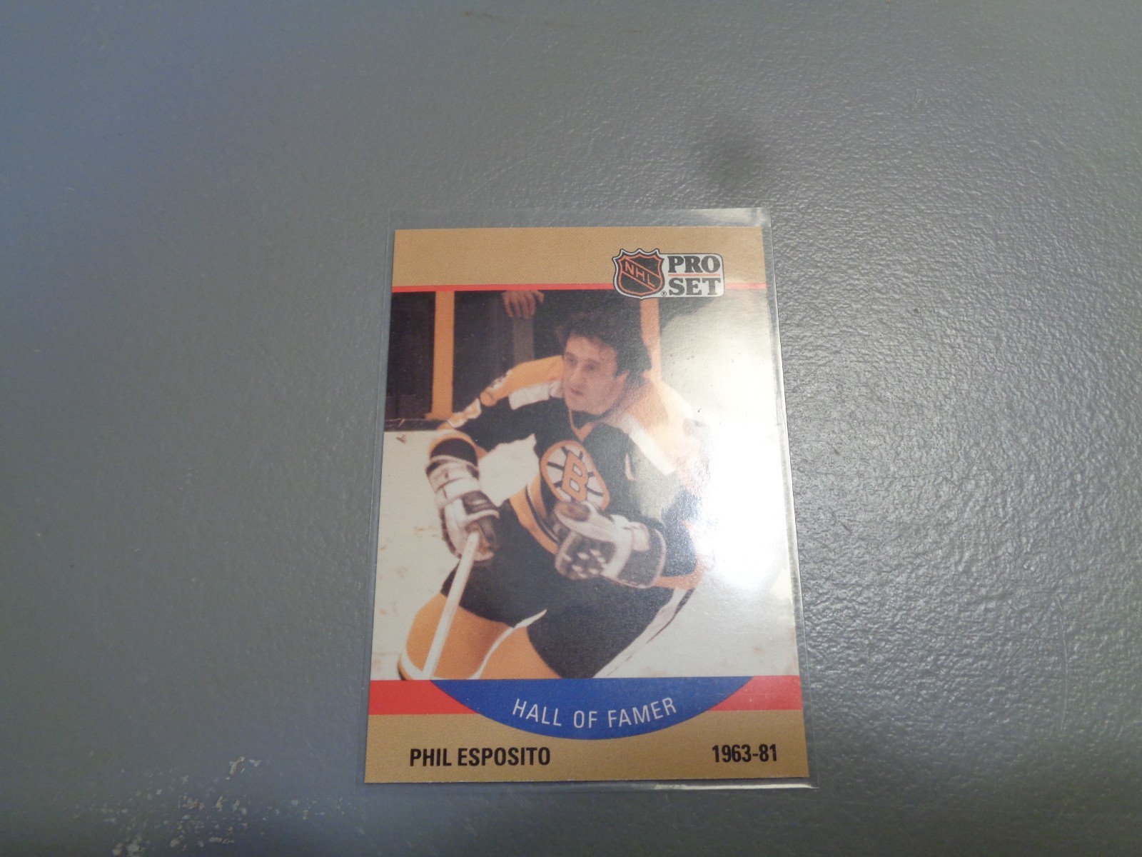 1990-91 Pro Set Hockey Phil Esposito Boston Bruins #403 HOF