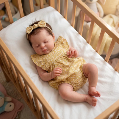 Realistische 20'' Silikon & Vinyl Mischung Reborn Baby Puppe Mädchen Geschenk Hochwertig