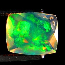 2.09Ct PHENOMENAL ! RAINBOW FLASHY FLORAL HARLEQUIN FACET WELO OPAL
