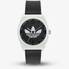 Adidas Unisex Project Two Black & White Logo Watch AOST235502I
