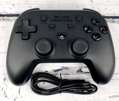 Retro Fighters Defender Wireless Gamepad Controller for PS3, PS4, PC - Black