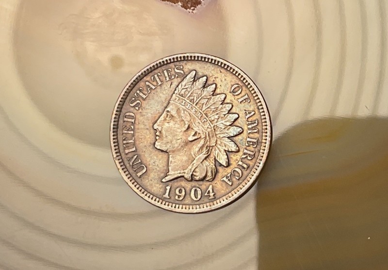 1904 Indian Head Penny #3208 Brave named Burnt Bronze, V-Fine *FREE SHIPPING*