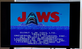 Jaws NES Game Cartridge Nintendo Entertainment System 1987