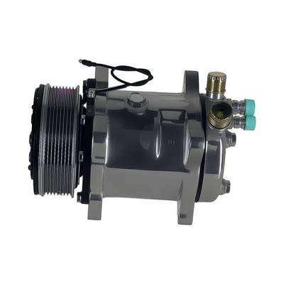 AC Air Conditioning Compressor For Sanden 508 Serpentine Belt Sliver HC5004C
