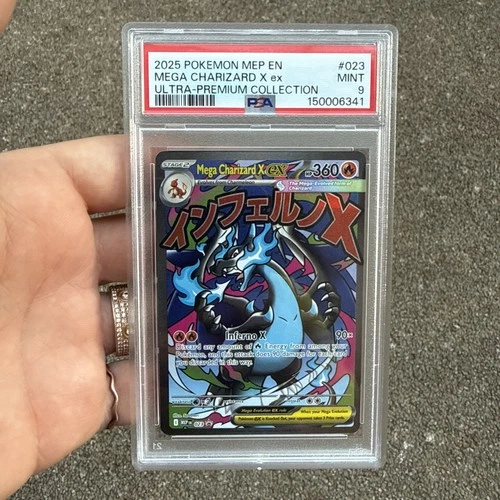 Pokémon - Mega Charizard X EX 023 MEP Black Star Promo PSA 9 No Reserve Auction!