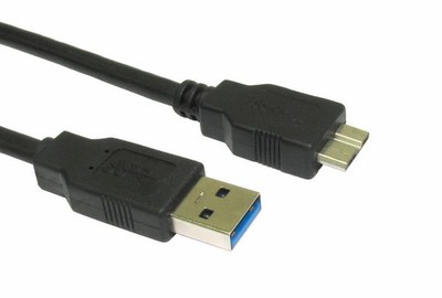 Kenable USB 3.0 SuperSpeed Kabel 0,75 m USB-A Male zu Micro-B Male Schwarz