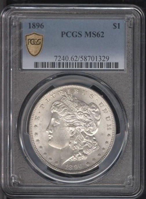 アメリカ　モルガンダラー銀貨1896 MS-62 PCGS アメリカ モルガンダラー銀貨1886 MS-62 PCGS 1886 モーガン シルバー