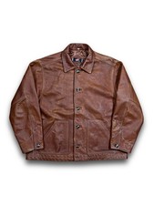 Vintage 2001 Red Wing X Eric Clapton Made in USA Leather Chore Coat Work Jacket