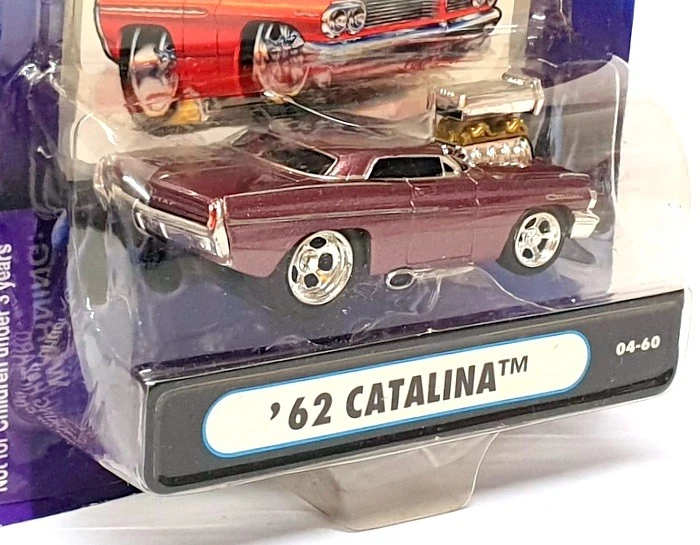 Muscle Machines 1/64 Scale 71161 04-60 - 1962 Pontiac Catalina - Mauve - Image 3 of 4