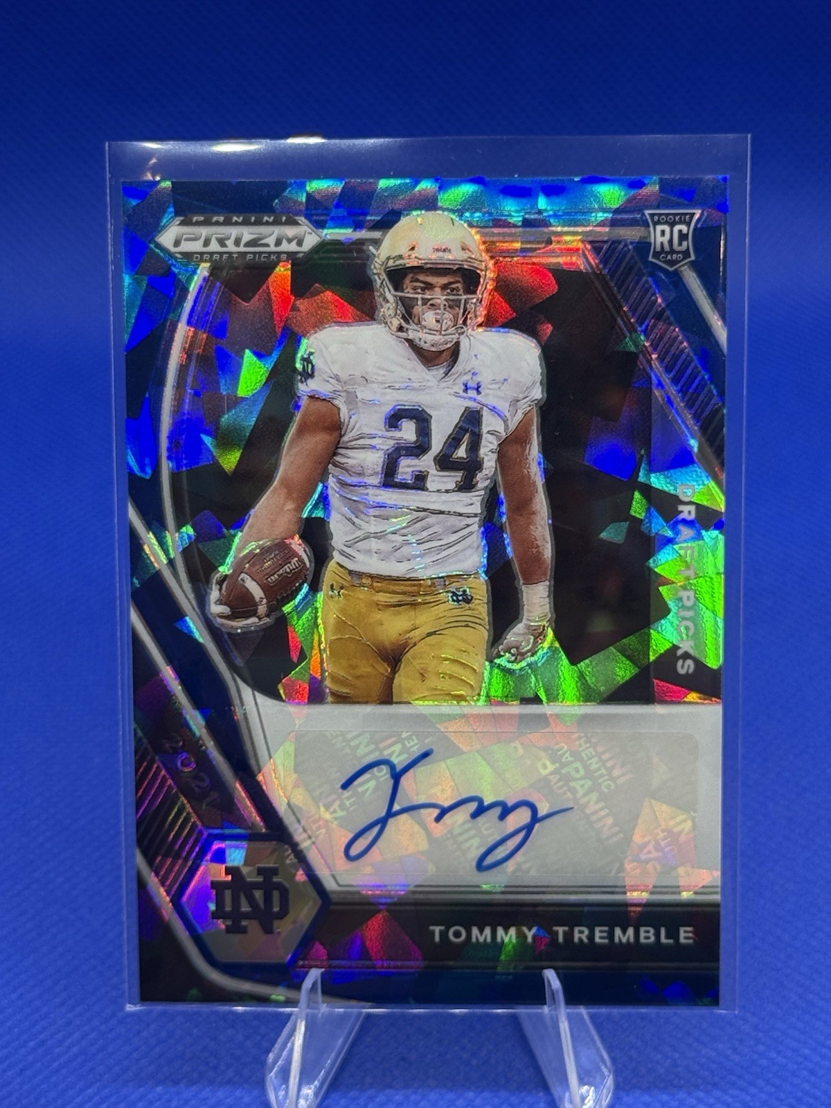 Tommy Tremble Panini Prizm Draft Picks Draft Picks Autographs #TTR Blue Ice
