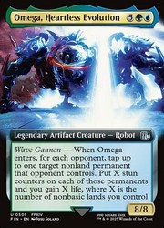 Omega, Heartless Evolution - Extended Art Foil - Final Fantasy MTG