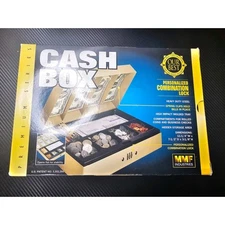 Steel Cash Box with Combination Lock 6-Compartment Tray MMF 221619003